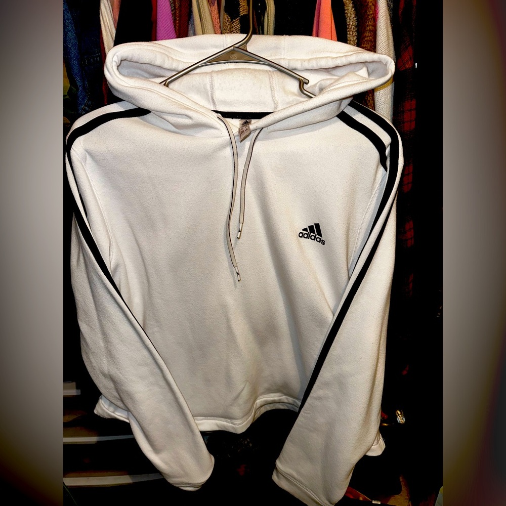 Cropped adidas hoodie